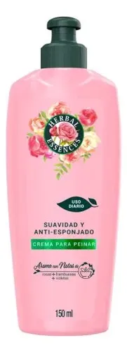 Crema Para Peinar Herbal Essences Anti Esponjado Rosas X150m