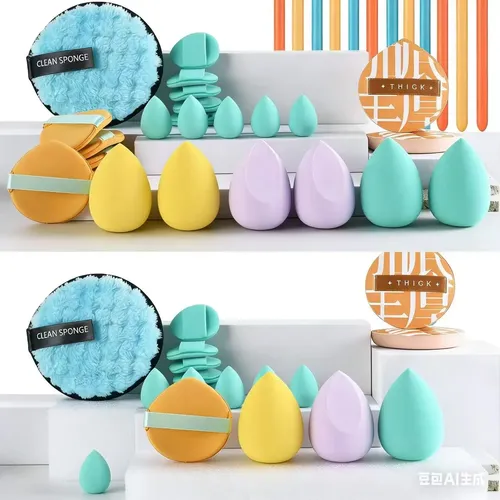 Set De 59 Brochas De Maquillaje Macaron – Sombras, Polvo, Co