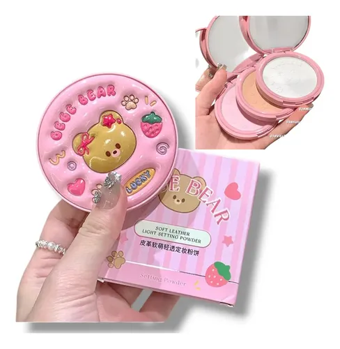 Polvo Compacto Fijador Sellador De Maquillaje Gege Bear