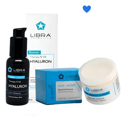 Kit Skincare Serum Hialuronico + Crema Facial Nutri 50 Libra