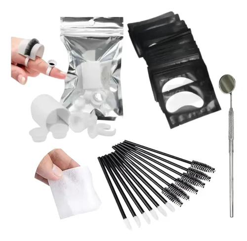 Kit Cherimoya Para Extension De Pestañas Con Tecnologica Mix Color Negro