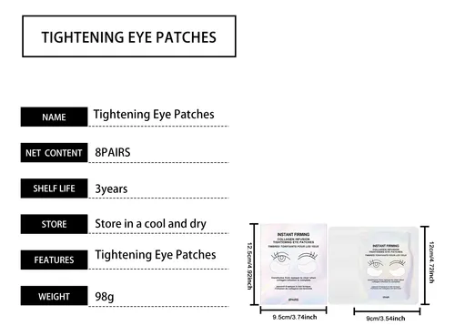 Parches De Colágeno Para Ojos Amz: Hidratantes Y Calmantes Normal