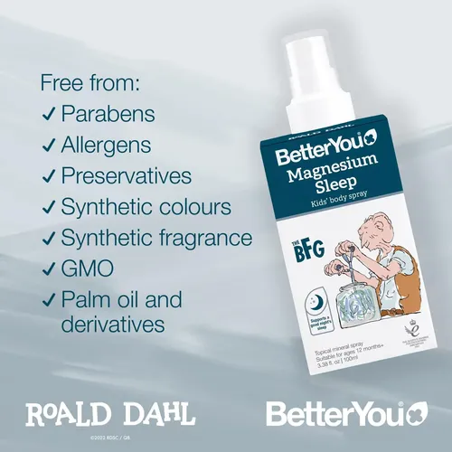 Spray Corporal Betteryou Magnesium Sleep Kids 100 Ml Con Lav