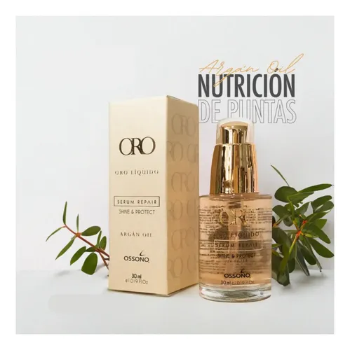 Ossono Oro Líquido Sérum De Argan 30 Ml Brillo Uv