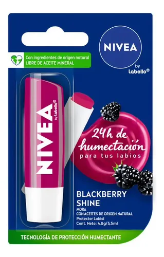 Pack Protector Labial Nivea By Labello Blackberry Shine