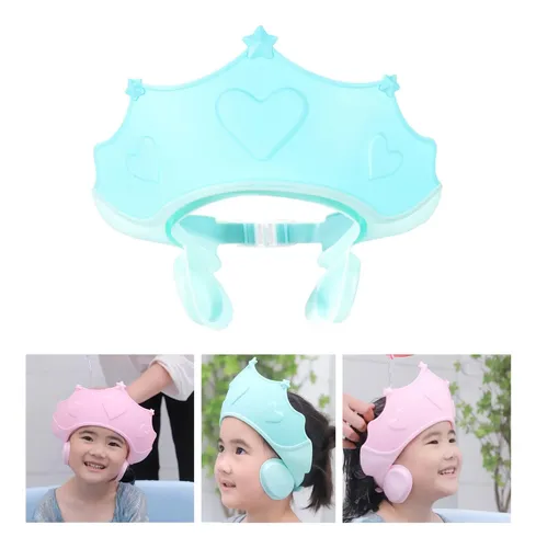 Gorros De Ducha Suaves Ajustables Para Baño, Azul Y Azul, 1,