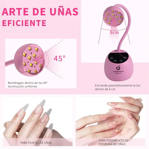 Lámpara Secador Uv Led De Uñas Manicure Profesioinal 27w