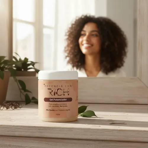 Gel Potenciador Rich Cova Alta Fijación Apto Método Curly