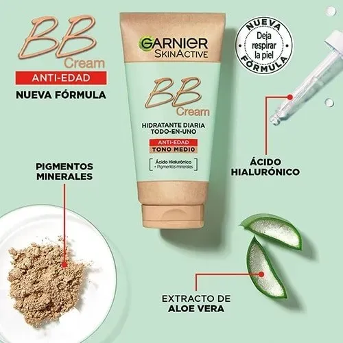 Bb Cream Garnier Skinactive Anti-edad Tono Medio 50ml