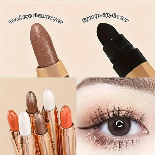 Conjunto 6 Lápices Sombra Brillo Mooglamor Golden