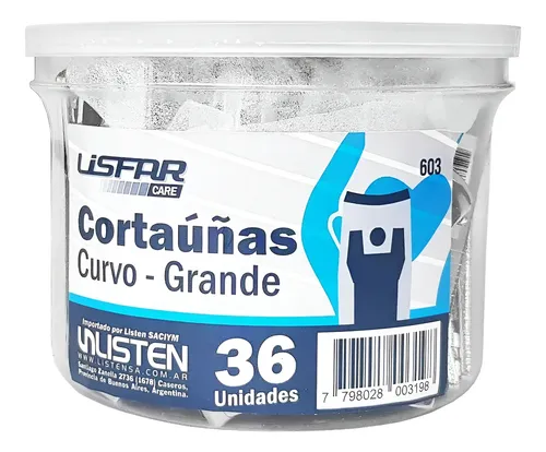 Cortaúñas Grande Lisfar X 36 Unidades