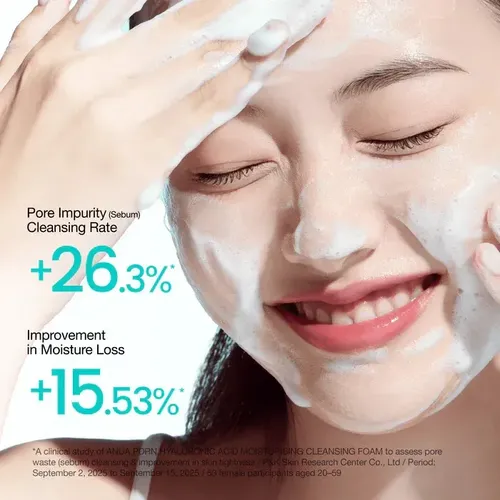 Anua Corea Pdrn Moisturizing Cleansing Foam X150ml Todo Tipo De Piel Día/noche