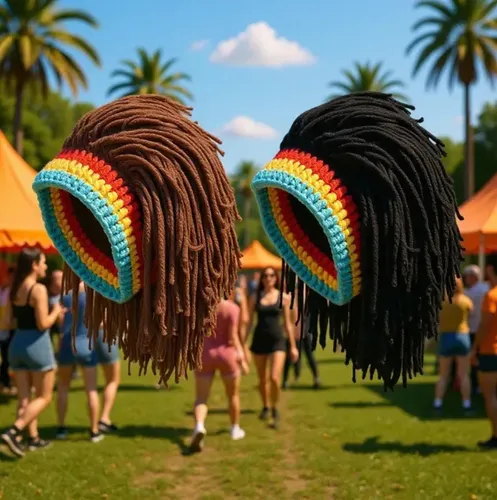 Peluca Rasta Hecha A Mano Bob Afro Hair Cap2026
