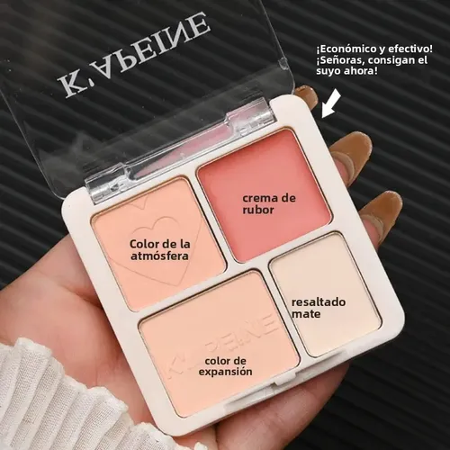 Kapeine 4 Colores Ruboriluminador Matepara Rostro