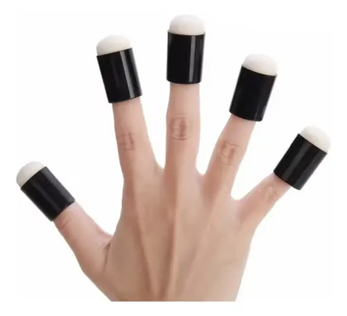 50×almohadilla Dedo Esponja For Sello Maquillaje Artístico .