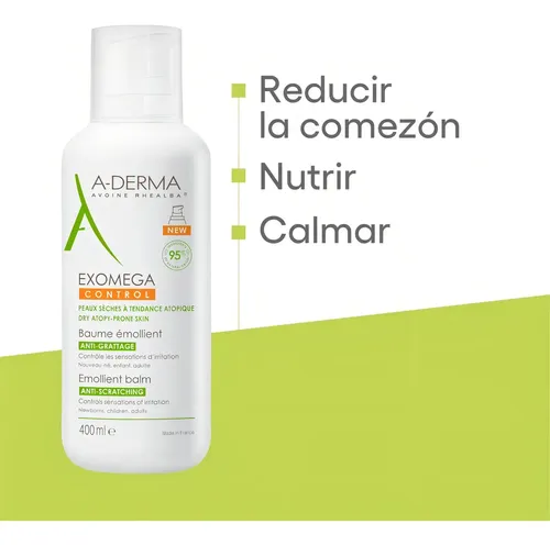 A-Derma Exomega Control bálsamo emoliente 400 ml | fragancia neutra