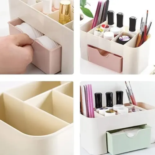 Organizador De Maquillaje Manicura Escritorio Mesa Plástico