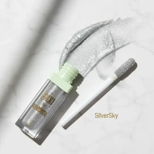 Sombra De Ojos Liquida Pixi Fairy Lights Brillosa Tono Silver Sky