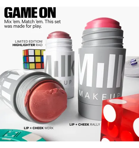 Milk Makeup Sticks Party Mix Cream Blush + Highlighter Set Tono Del Maquillaje Rad Werk Y Rally