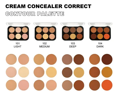Paleta Correcta Contorno Correct Cream Deep