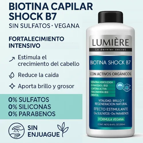 Kit Keratina Natural +biotina +anti Frizz+ Ampolla Nutricion