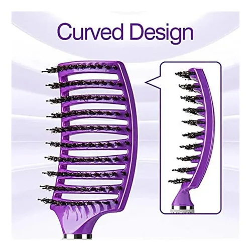 Cxre Cepillo De Cerdas Jabalí Y Nailon Para Cabello Liso, Ce