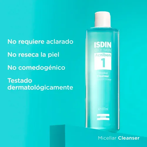 Isdin Acniben Micellar Cleanser Piel Grasa Desmaquillante