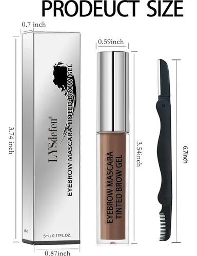 Gel Tintado Para Cejas Impermeable Lysdefeu 03 Brown