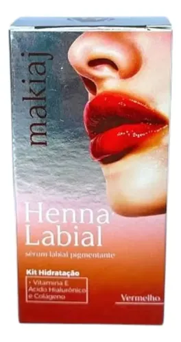 Labial Makiaj Henna Brillante Rojo Larga Duración