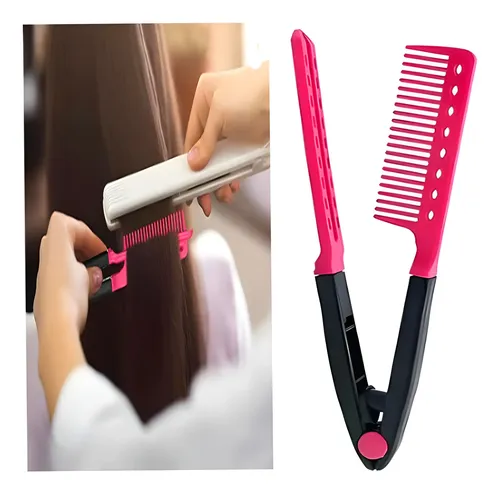Set X2 Peines Doble Para Alisar Planchar Cabello Profesional