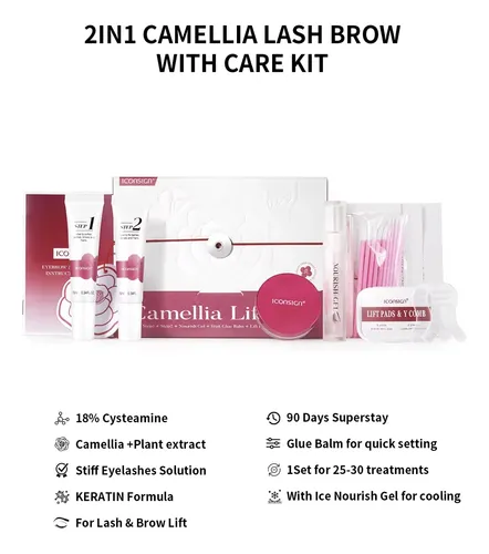 Kit Lifting De Pestañas Iconsign Profesional Camellia Lift