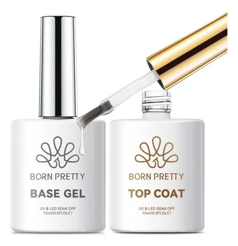Born Pretty Set De Base Y Top Coat 15ml (dos Piezas)