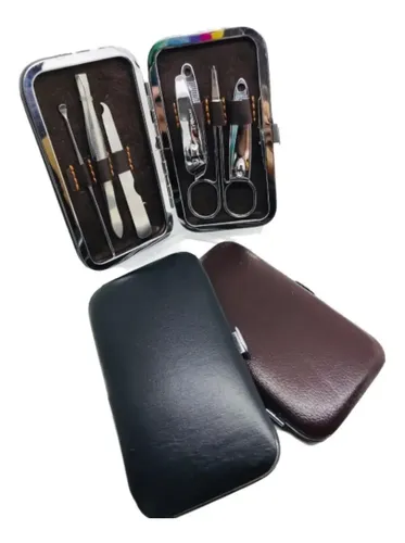 Set Kit Uñas Manicura 6 Piezas Estuche Importado Viaje Bolso