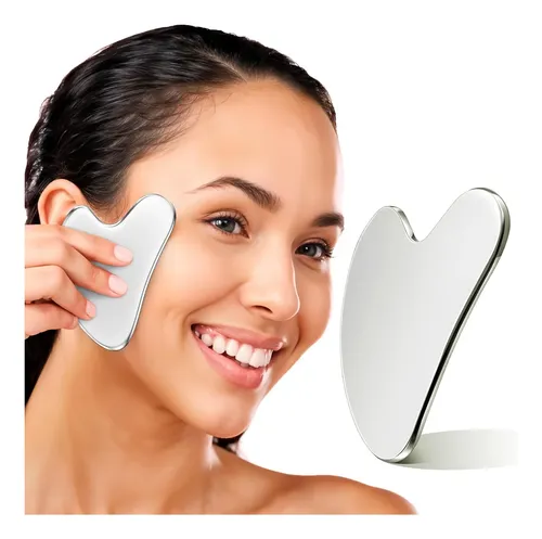Herramienta Gua Sha Metal 3mm Facial Lifting Y Sculpting