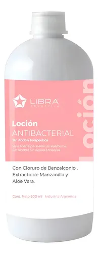 Locion Antibacterial Higienica Benzalconio X 500 Ml Libra