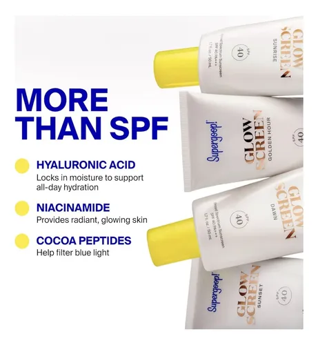 Protector Solar Supergoop!glow Con Ácido Hialuronico Spf40