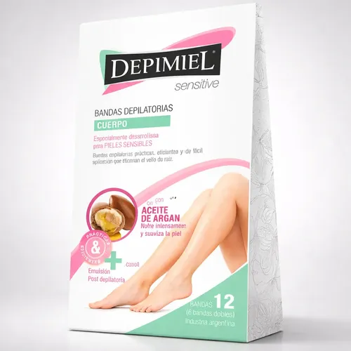 Depimiel Bandas Depilatorias Corporal Sensitive X 12un