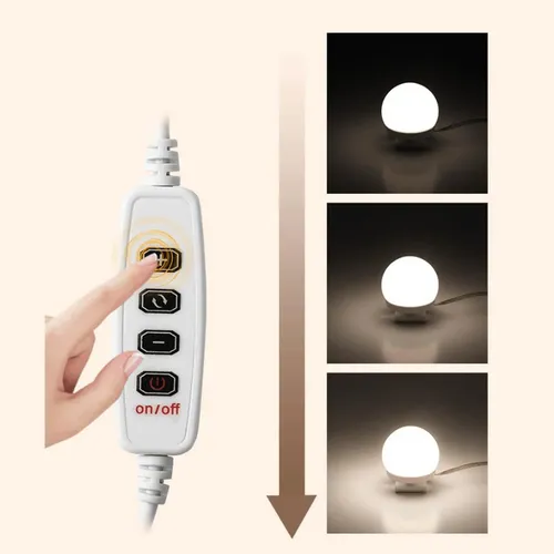 Kit De Luz Para Espejo De Baño, 6 Lámparas 45x45x49mm
