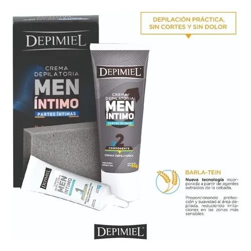 Crema depilatoria Depimiel Men Íntimo para zona íntima piel normal 95 ml 95 g