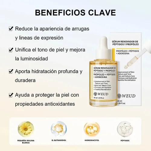 6pc Weud Facial Antiacne Tópico Lluminador,limpieza,repara