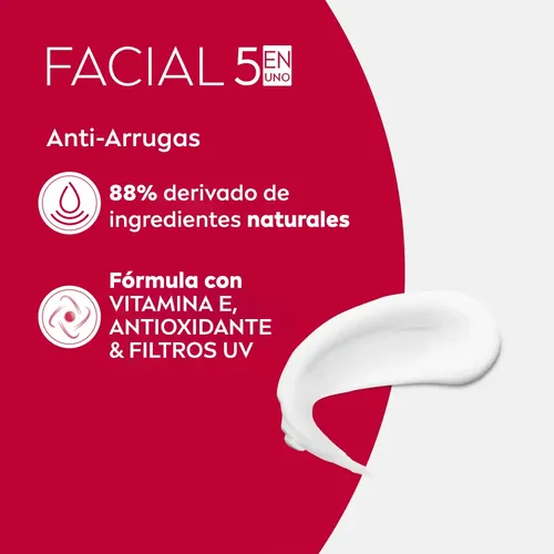 Crema facial 5 en 1 NIVEA Cuidado Antiarrugas para todo tipo de piel x 100 ml
