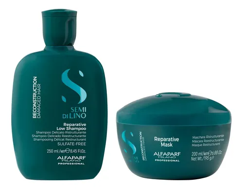 Shampoo+mascara +fluido Alfaparf Semi Di Lino Reconstruction
