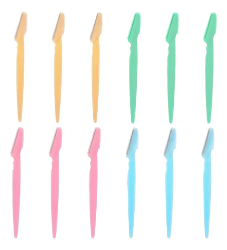 Pack 12 Rasuradores De Cejas Y Vello Facial Rosa