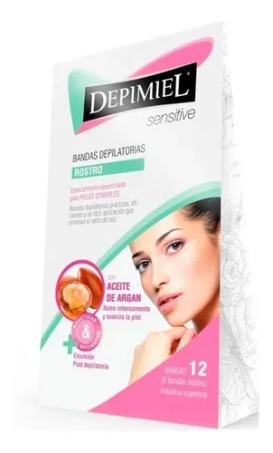 Depimiel Bandas Depilatorias Rostro C/aceite De Argan X 3u
