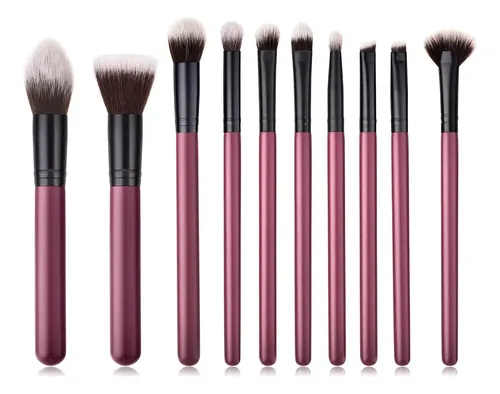 Set De 10 Brochas De Maquillaje