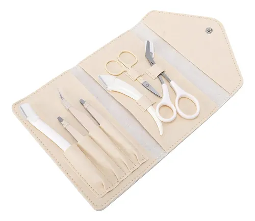 Kit De Viaje For Cejas, 7 Piezas, Recortadora, Portátil Y .
