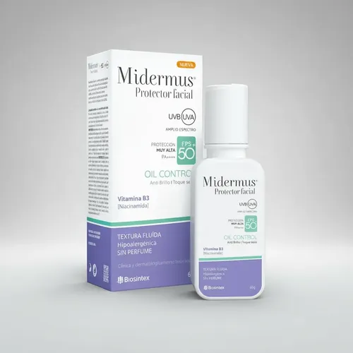 Midermus Protector Solar Facial Oil Control Fps 50+