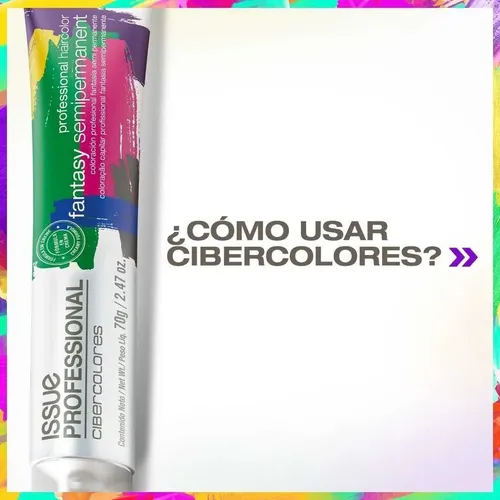 Issue Cibercolores Coloración Fantasía Semipermanente 70g