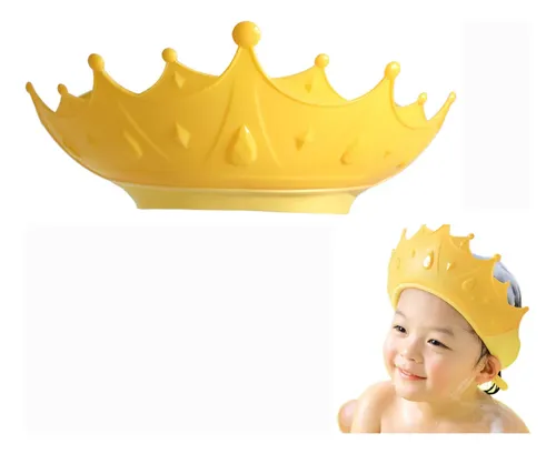 Gorro Visera De Baño Para Bebé En Forma De Corona Amarilla