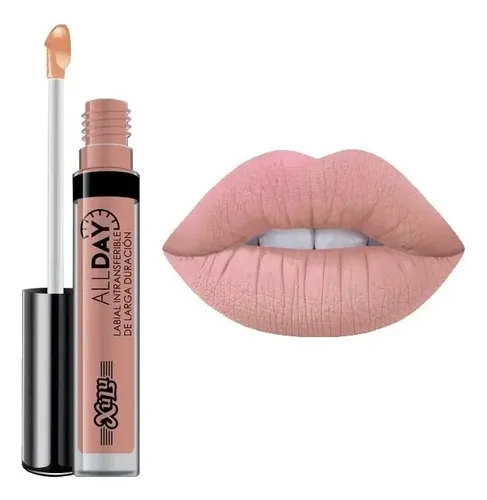 Labial Líquido Mate Nude Larga Duración Xúlu Cosméticos All Day